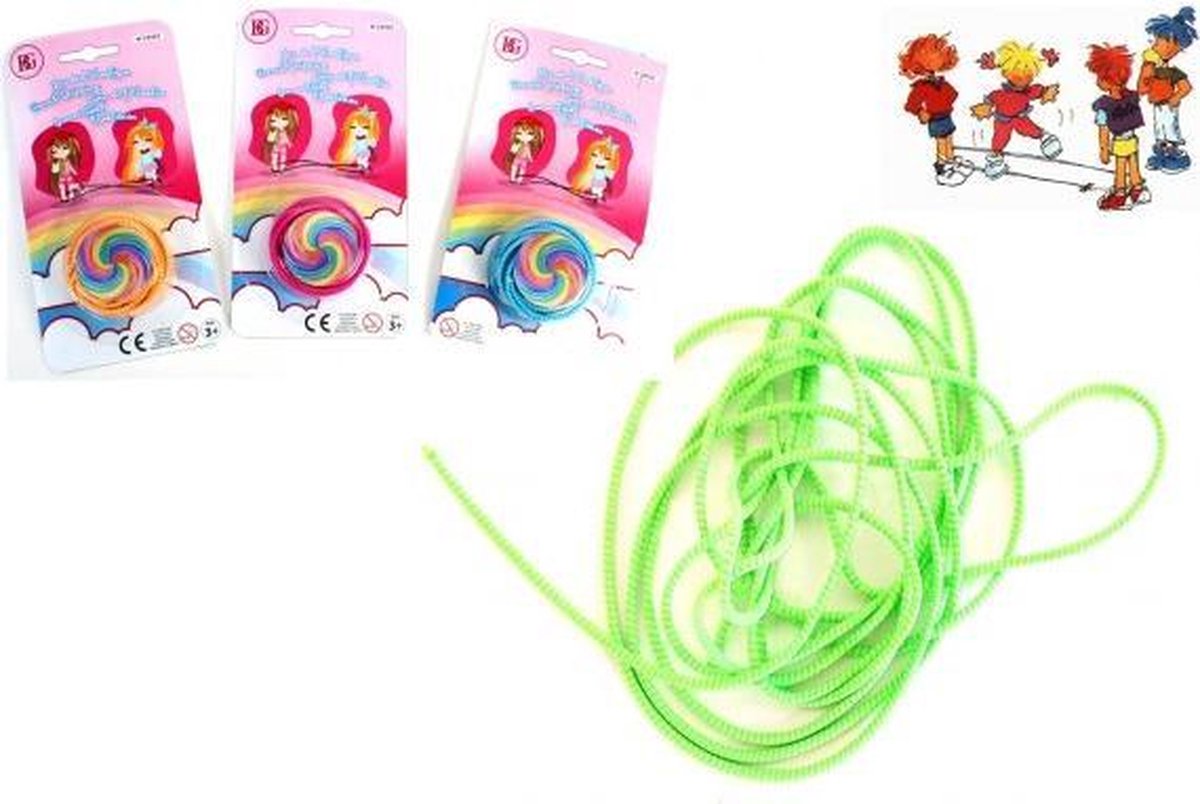 Springelastiek | Jumprope | Elastieken | Springtouw | 300cm | Groen